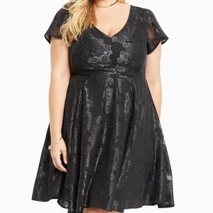 LUREX FLORAL 🌺CHIFFON SKATER DRESS🌺